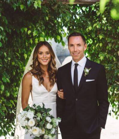 John Nash son Steve Nash with his bride Lilla Frederick.
